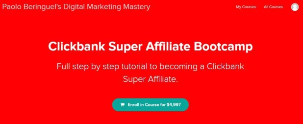 Clickbank Super Affiliate Bootcamp by Paolo Beringuel