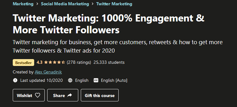 [GET] Twitter Marketing – 1000% Engagement & More Twitter Followers Free Download