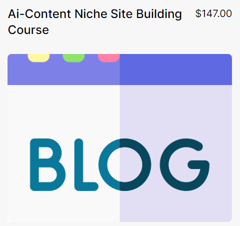 Ai-Content Niche Site Building Course Download