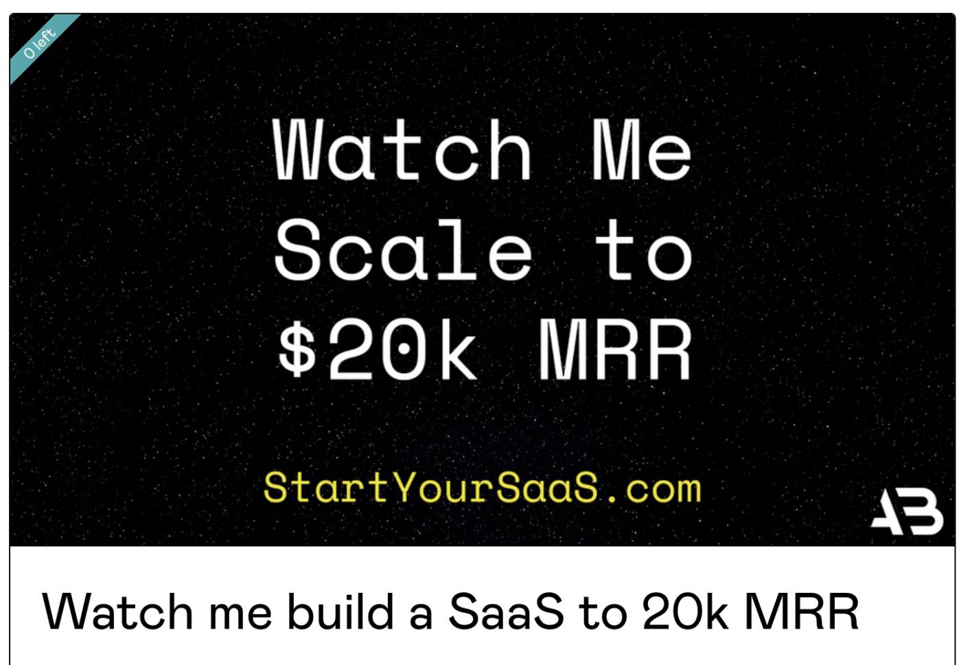 Alex Berman – Watch me build a SaaS to 20k MRR Download