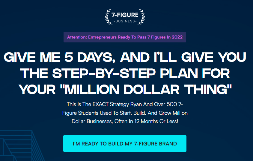 Ryan Moran – 5 Days To 7-Figures Challenge Download