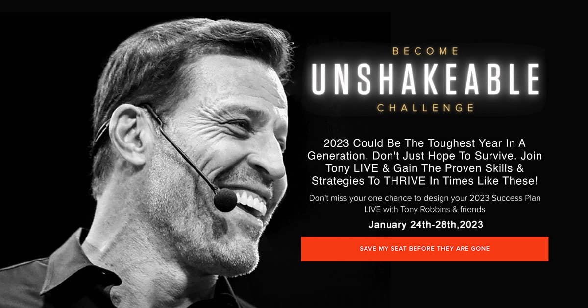 Tony Robbins – Become Unshakeable Challenge 2023 Download