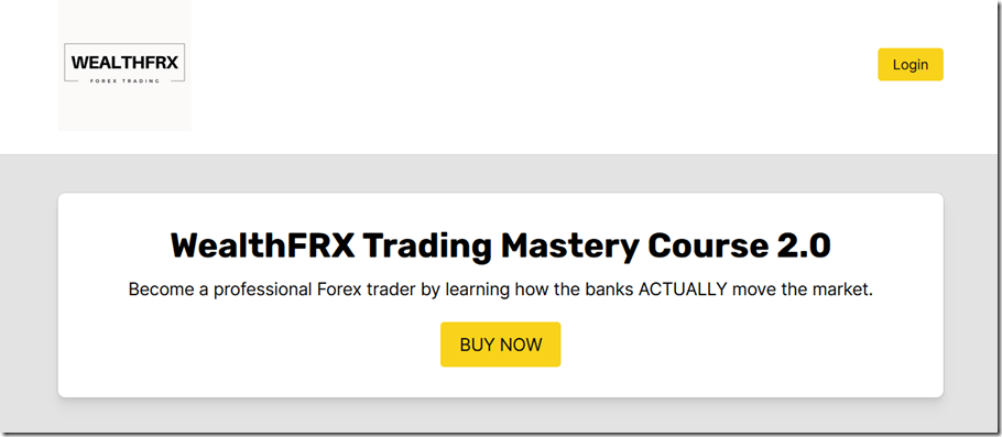 WealthFRX Trading Mastery Course 2.0 Download